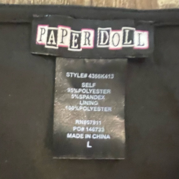 Paper Doll Black Asymmetrical Dress - Picture 5 of 5